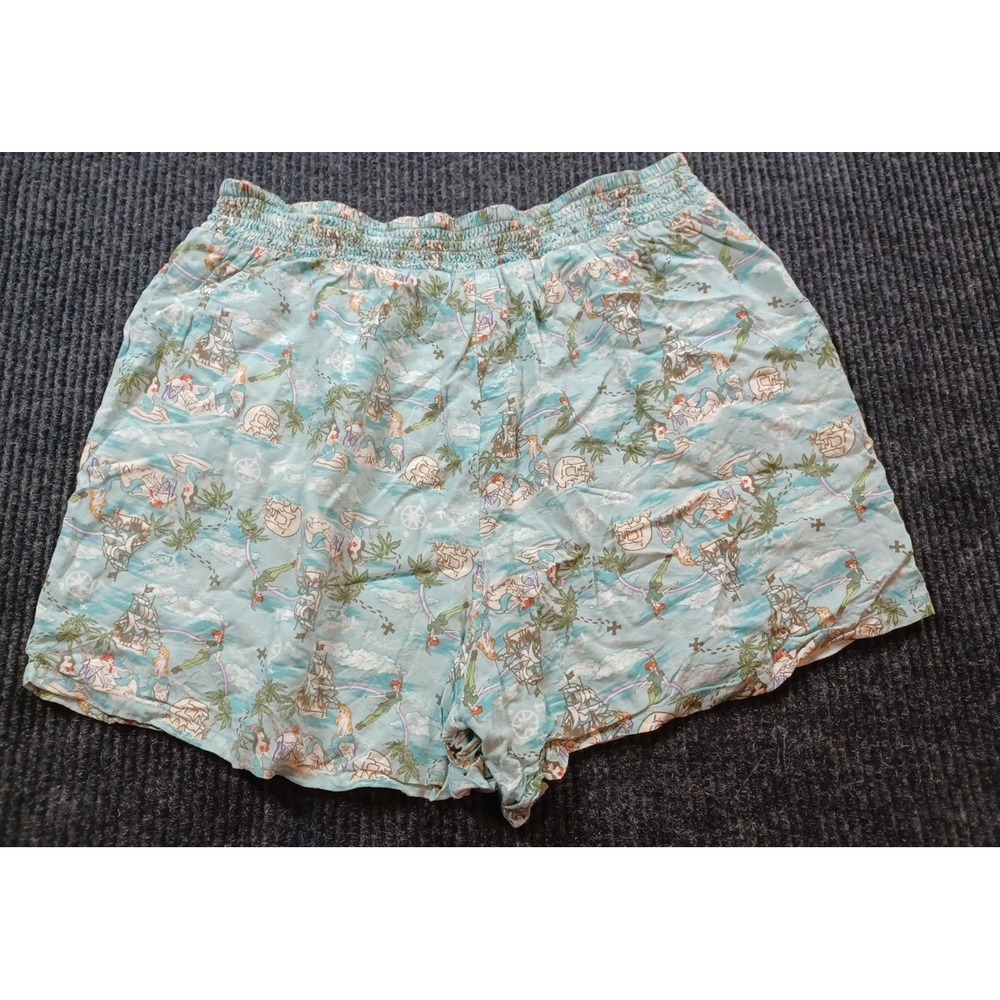 Hot Topic Disney Swimsuit (Large) & Shorts (Medium)  Peter Pan Mermaid Lagoon - Picture 11 of 12